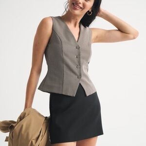 Abercrombie & Fitch Black Scarlett Mini Skort